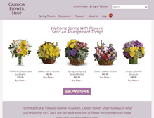 Tablet Screenshot of candorflowershop.com